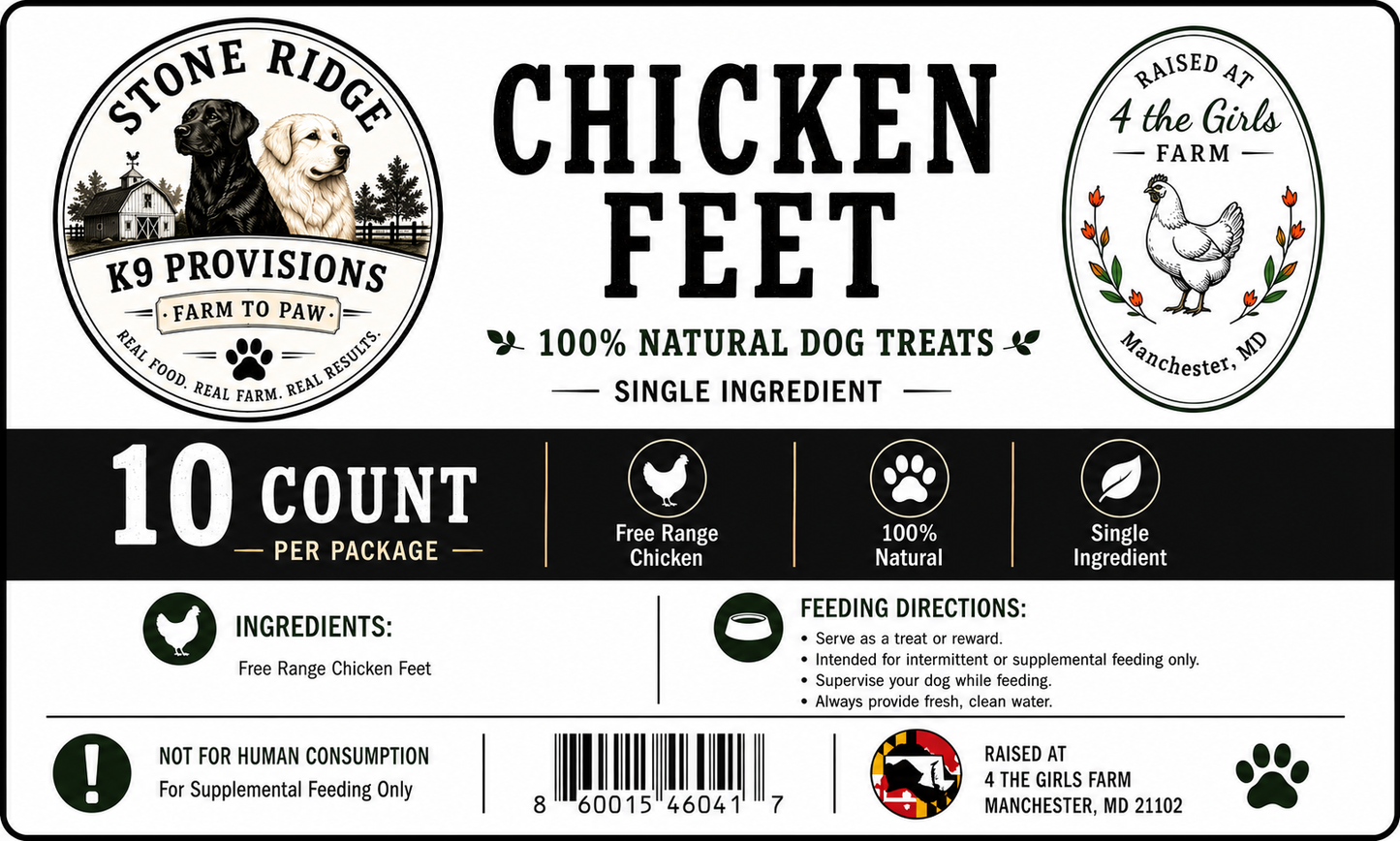 Chicken Feet DOG TREATS